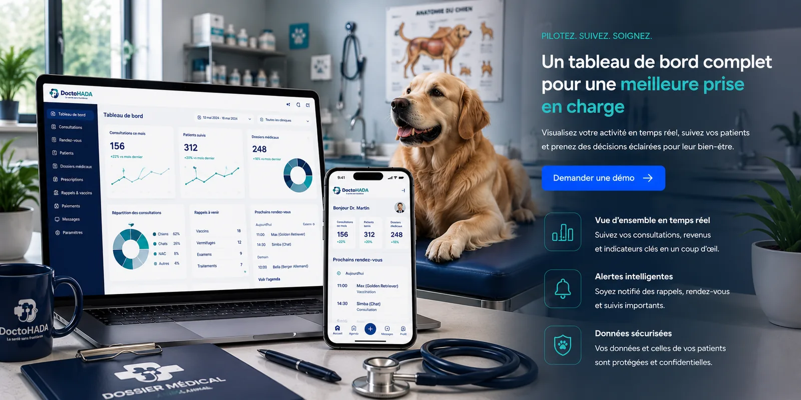 Un tableau de bord complet pour une meilleure prise en charge